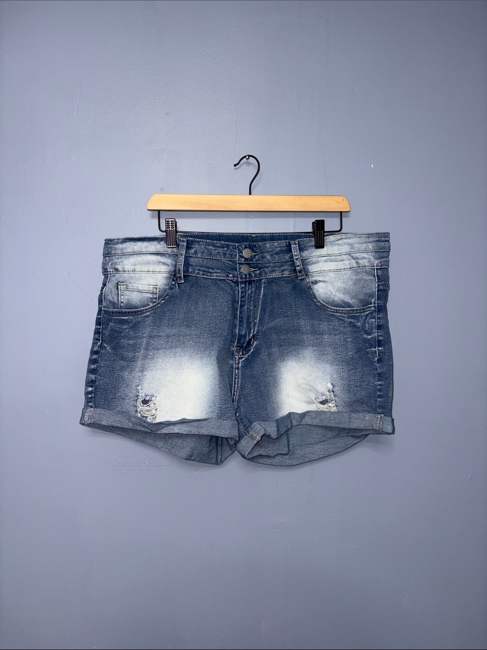 Distressed Jean Shorts